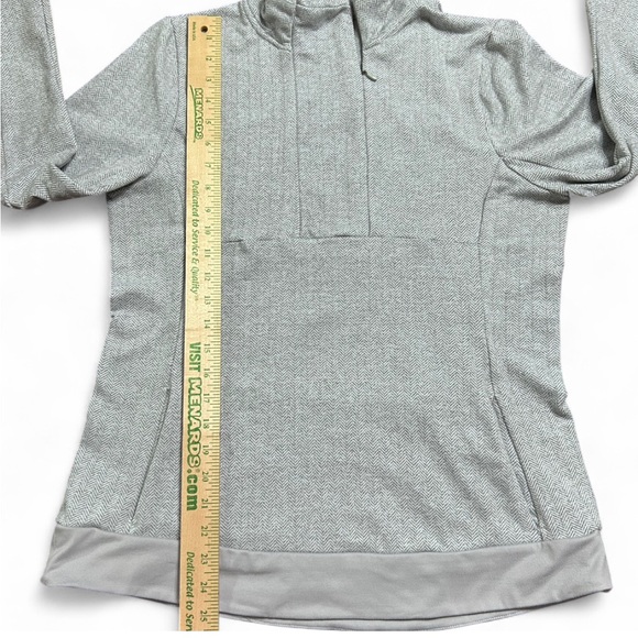 Kyodan Light Gray Cozy Crowl Neck  Sweater With Half Zipper And Front Pocket L. - Picture 6 of 8